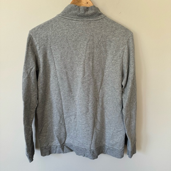 Criquet Men’s Medium 1/4 Zip Pullover Grey with Blue Logo Golf Workwear - Picture 5 of 5